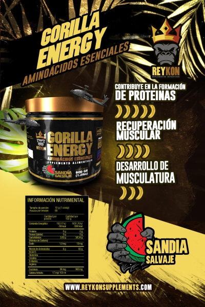 GORILLA ENERGY AMINOACIDOS ESENCIALES