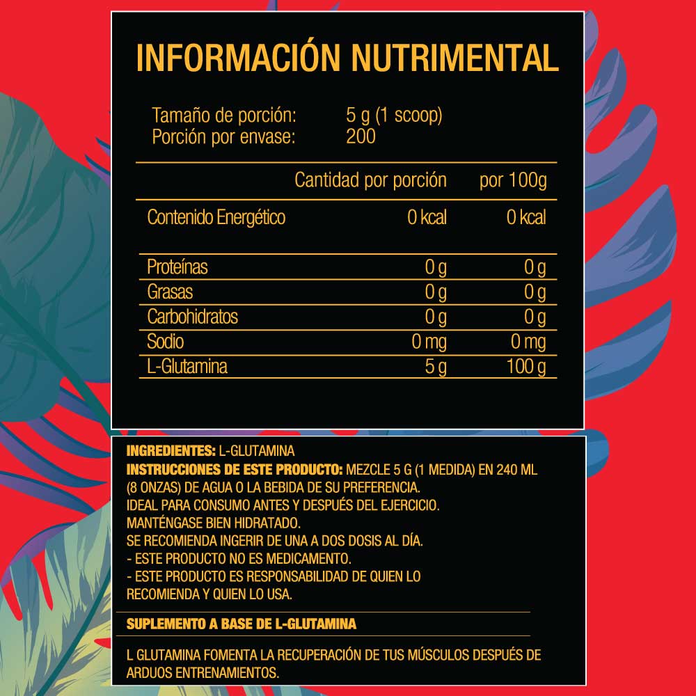 JUNGLE CHAOS GLUTAMINA