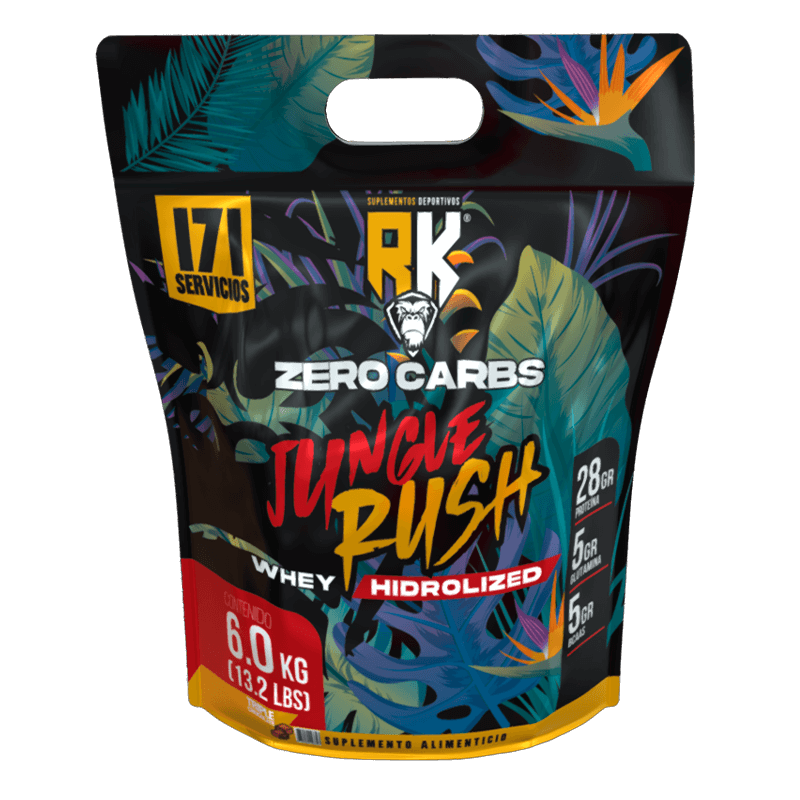 JUNGLE RUSH WHEY HIDROLIZED ZERO CARBS 6KG